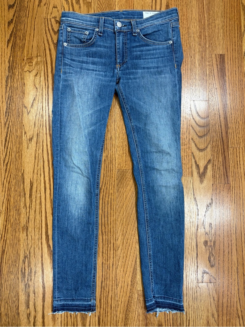 rag & bone Ankle Skinny Denim Blue Jeans (27)